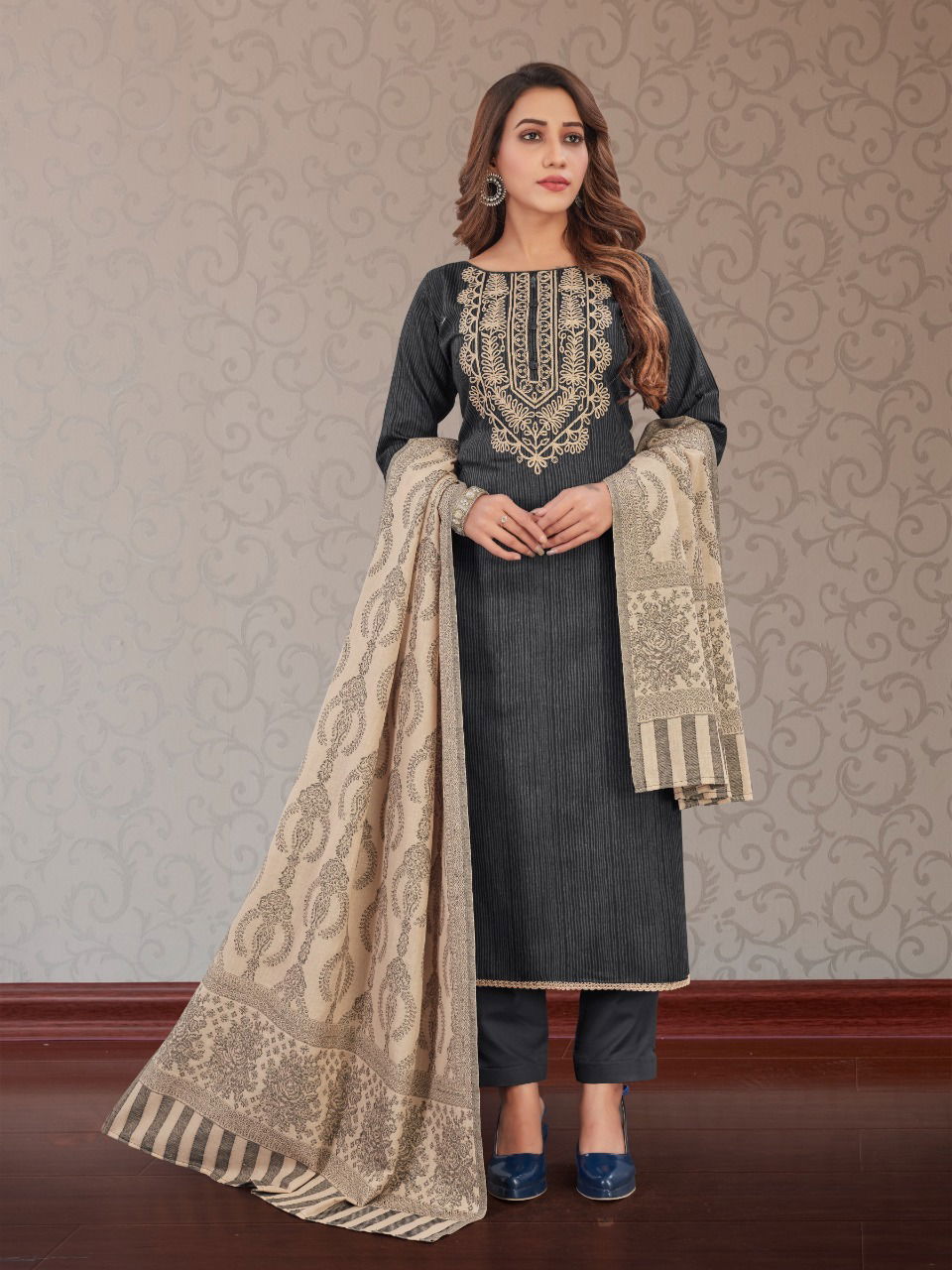 Bipson Kavya 1793 Fancy Designer Readymade Cotton Satin Suit Catalog